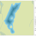 Zecs Québec Carte bathymétrique du lac Plante de la zec Kipawa (2023) digital map