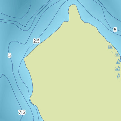 Zecs Québec Carte bathymétrique du lac Provost de la zec Lavigne (2023) digital map