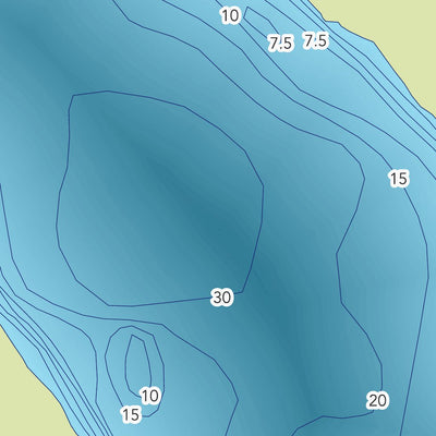 Zecs Québec Carte bathymétrique du lac Provost de la zec Lavigne (2023) digital map