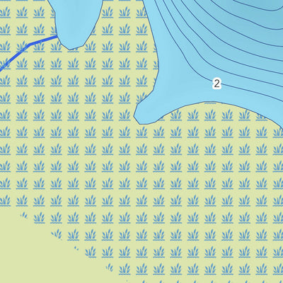 Zecs Québec Carte bathymétrique du lac Reagan de la zec Varin (2023) digital map