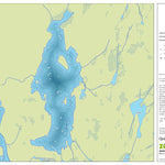 Zecs Québec Carte bathymétrique du lac Roberge de la zec Tawachiche (2023) digital map