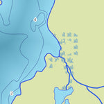 Zecs Québec Carte bathymétrique du lac Roberge de la zec Tawachiche (2023) digital map