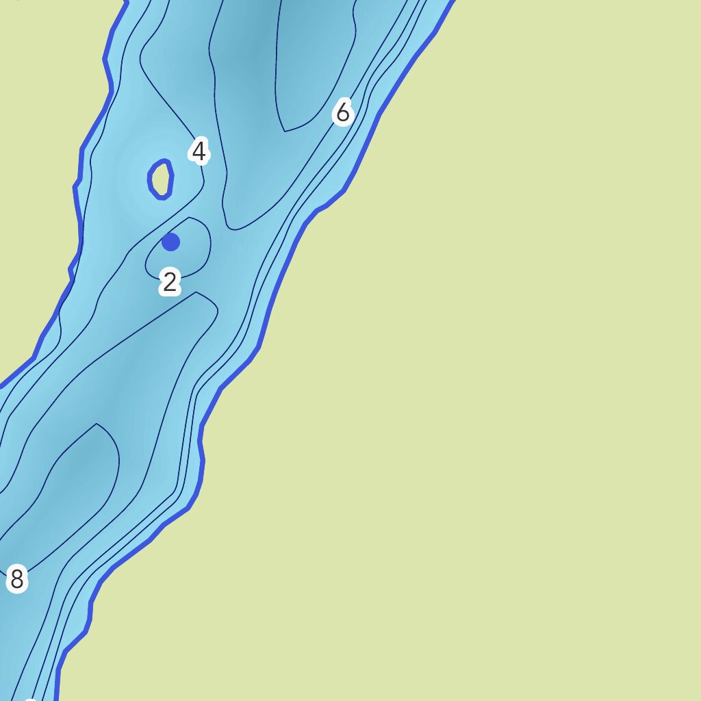 Carte bathymétrique du lac SaintArnaud de la zec GrosBrochet (2023