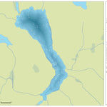 Zecs Québec Carte bathymétrique du lac Smith de la zec Maganasipi (2023) digital map