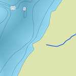 Zecs Québec Carte bathymétrique du lac Stoney de la zec Kipawa (2023) digital map