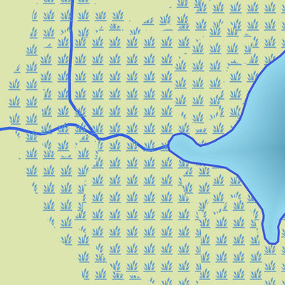 Zecs Québec Carte bathymétrique du lac Terrien de la zec Tawachiche (2023) digital map