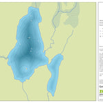 Zecs Québec Carte bathymétrique du lac Thelma de la zec Frémont (2023) digital map