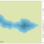 Zecs Québec Carte bathymétrique du lac West de la zec Dumoine (2023) digital map
