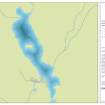Zecs Québec Carte bathymétrique du premier lac des Marais de la zec Lac-au-Sable (2023) digital map