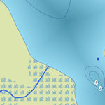Zecs Québec Carte bathymétrique du premier lac des Marais de la zec Lac-au-Sable (2023) digital map