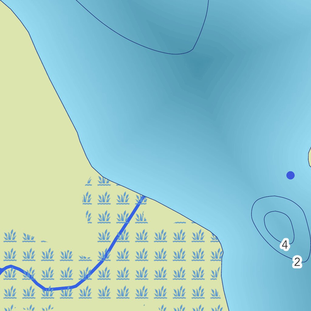 Carte bathymétrique du premier lac des Marais de la zec Lac-au-Sable ...