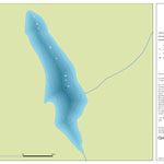 Zecs Québec Carte bathymétrique du premier lac Paul de la zec des Martres (2023) digital map