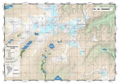 Zumaps Pequeño Alpamayo 1:25.000 digital map