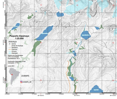 Zumaps Pequeño Alpamayo digital map